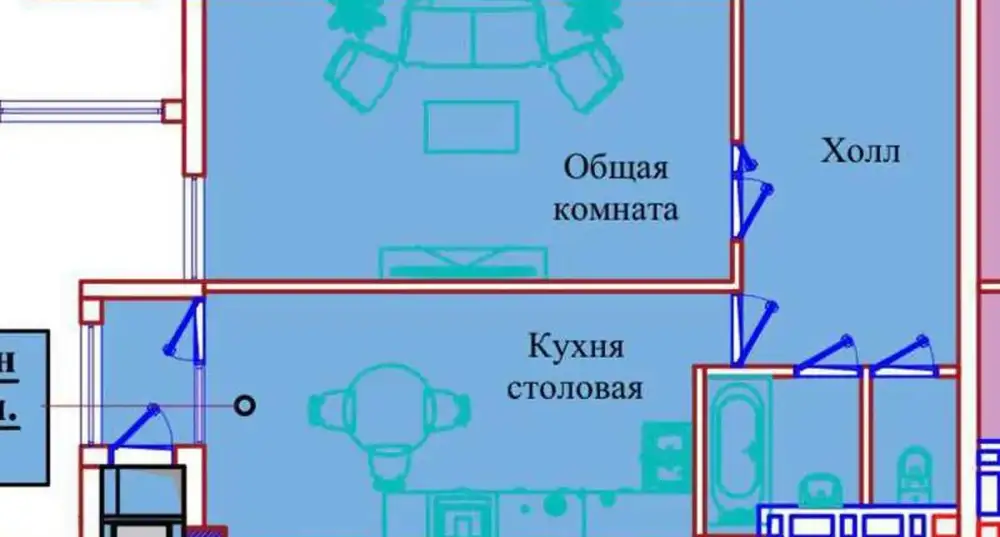 1-комн. квартира, 15 этаж, 62 м², Исмоили Сомони — фото 9