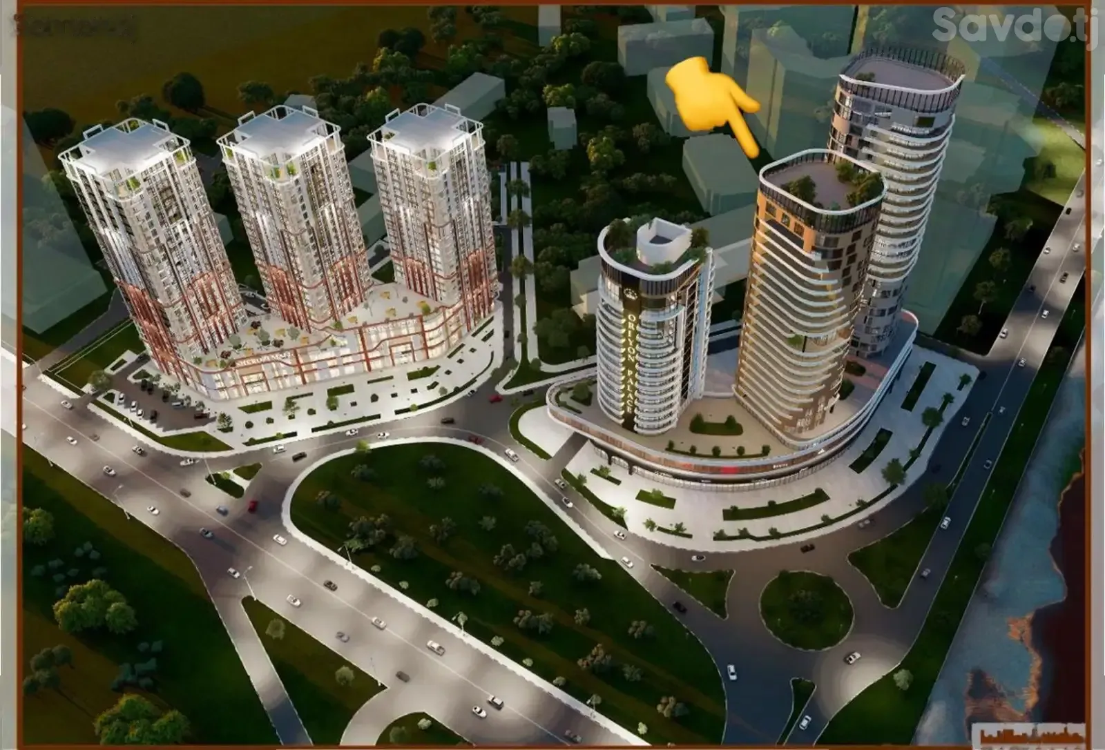2-комн. квартира, 16 этаж, 84 м², Ресторан Сим-Сим