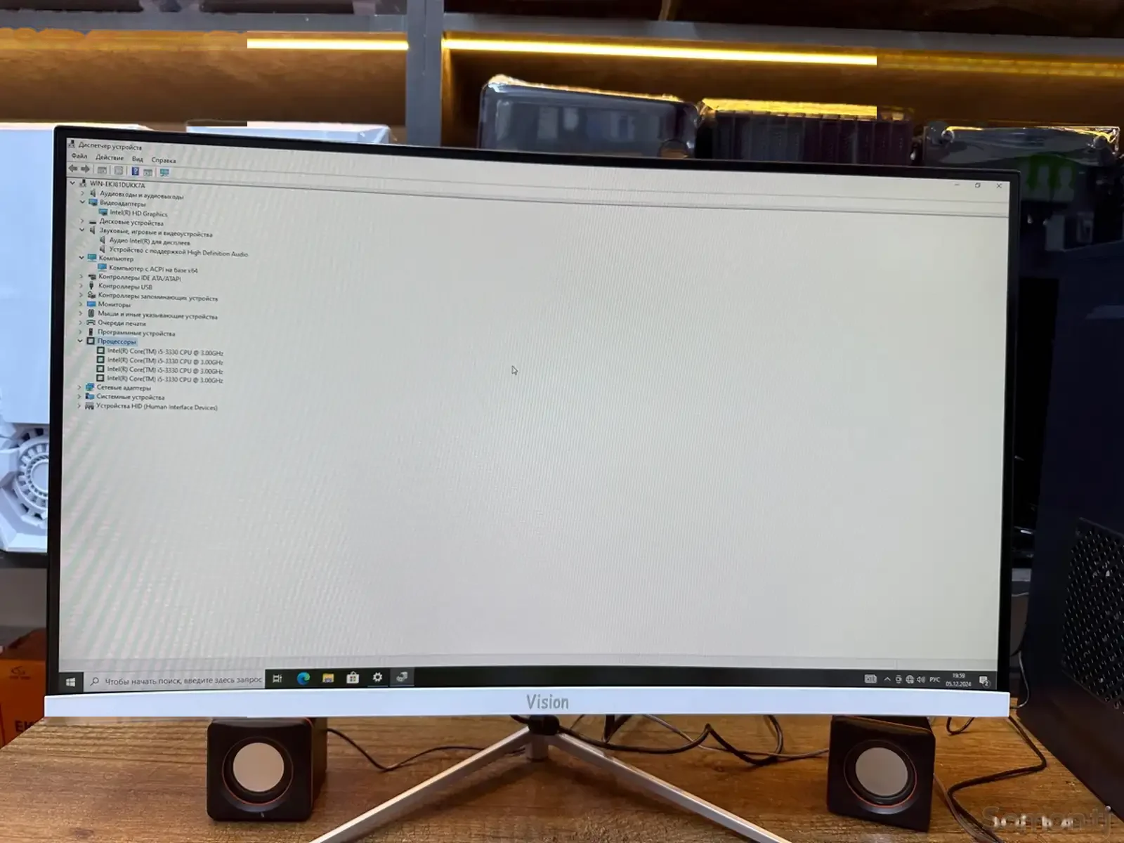 Персональный компьютер intel core i5 3470/RAM 8GB DDR 3/HDD 500GB/Vision