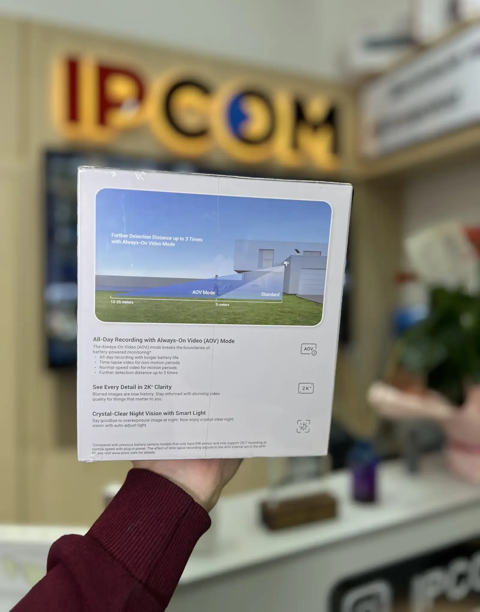 Ezviz Панорамная и наклонная Wi-Fi-камера с питанием от аккумулятора EZVIZ CS-HB
