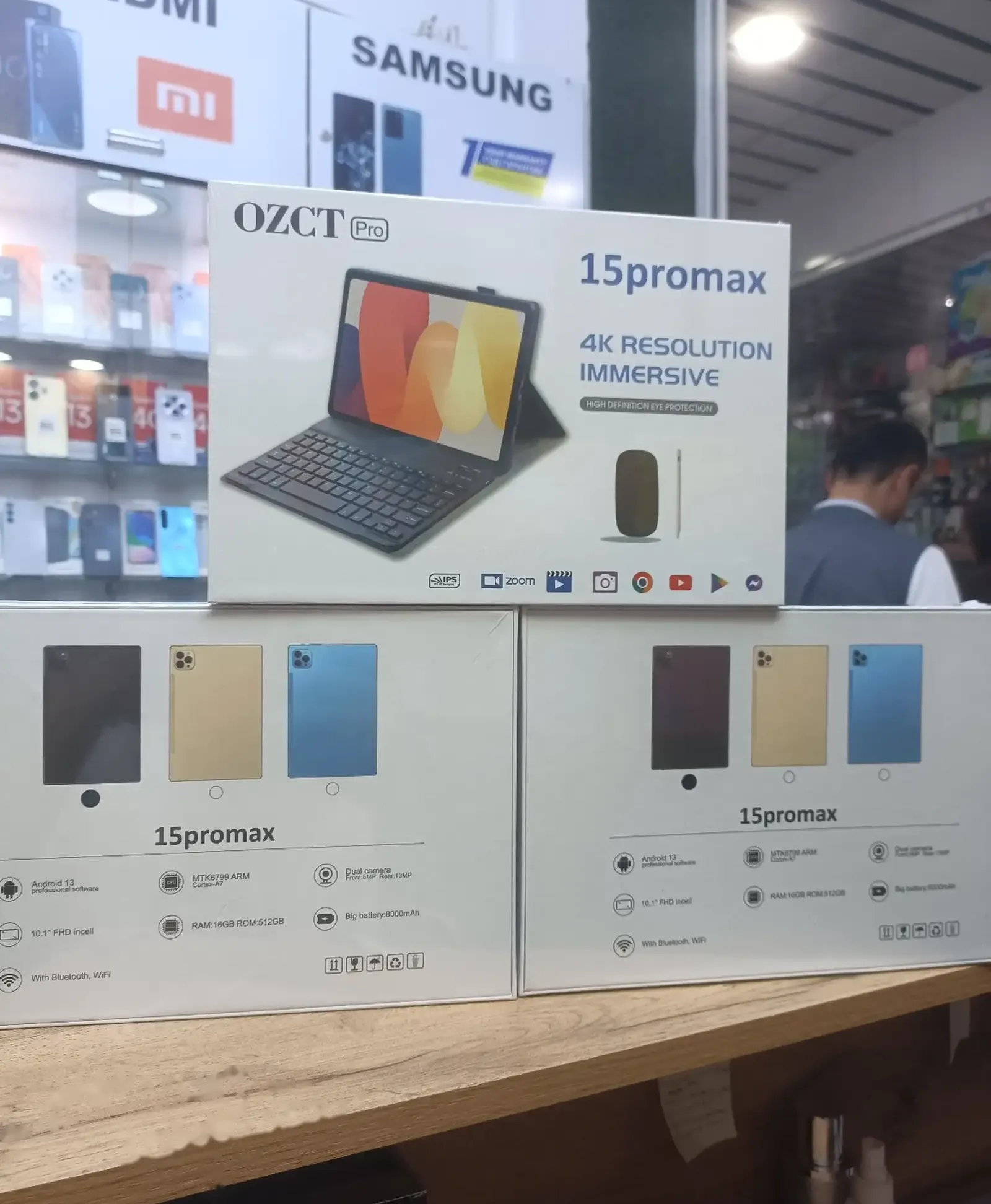 Планшет 15 Pro max 2Sim Black 16/512gb 8000Maч Batarea