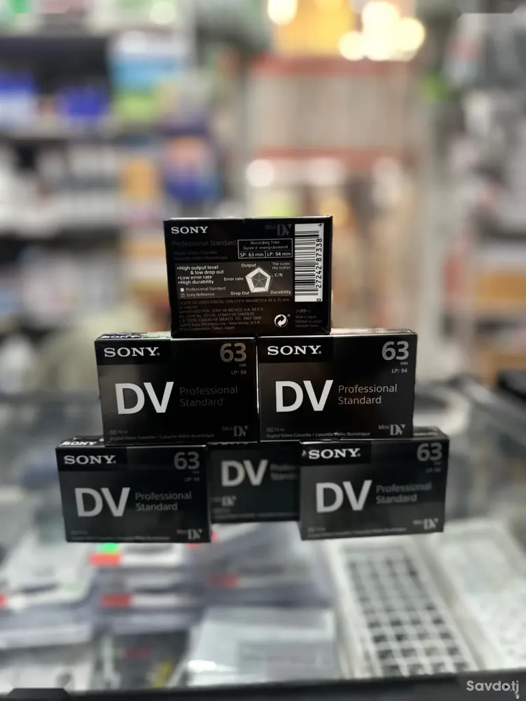 Кассеты для видеокамер Sony DV 63min