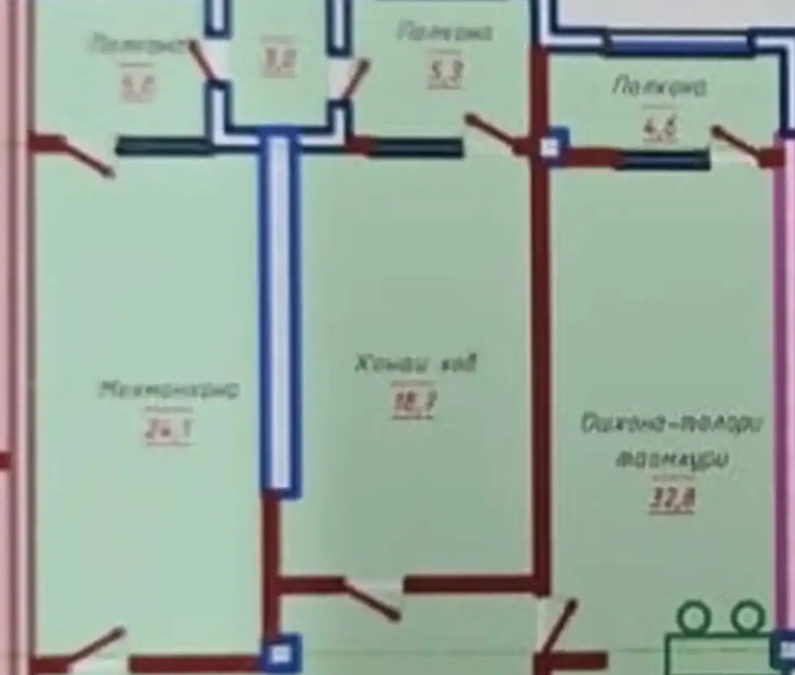 2-комн. квартира, 9 этаж, 117 м², Исмоили Сомони, Ру ба руи Мойкаи Малика — фото 2