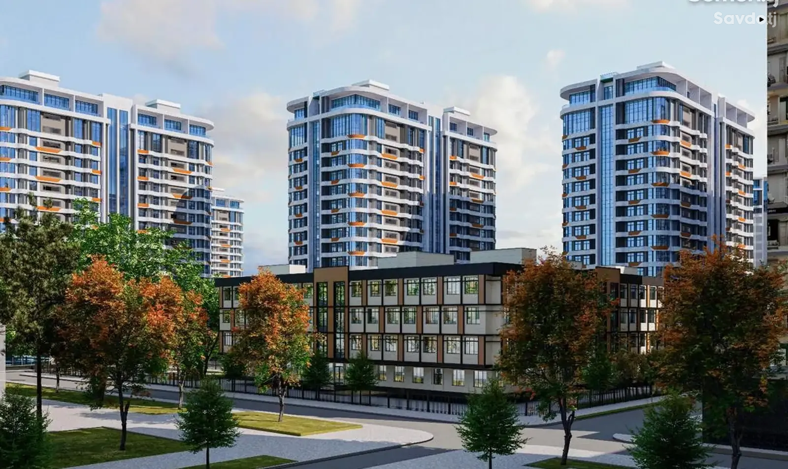 1-комн. квартира, 14 этаж, 50 м², И.Сомони, Славянский
