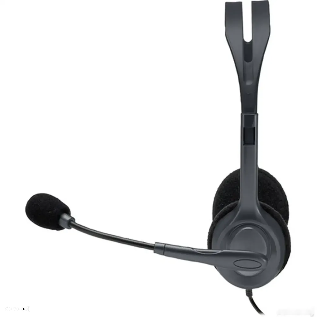 Гарнитура Logitech H111 Stereo Headset с шумоподавлением 3.5 мм Black
