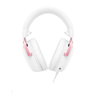 Игровая проводная гарнитура HyperX Cloud III White Pink — миниатюра 4