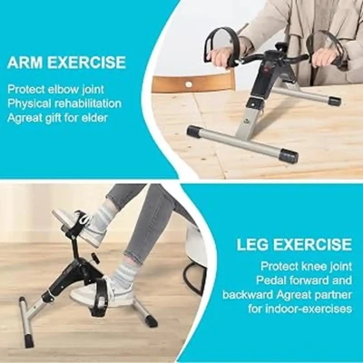 Портативный педальный тренажёр для рук и ног Pedal Exerciser с LCD-дисплеем