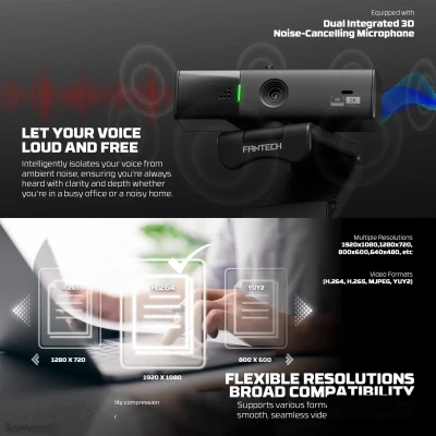 Веб-камера Fantech Luminous C50 с разрешением 2K