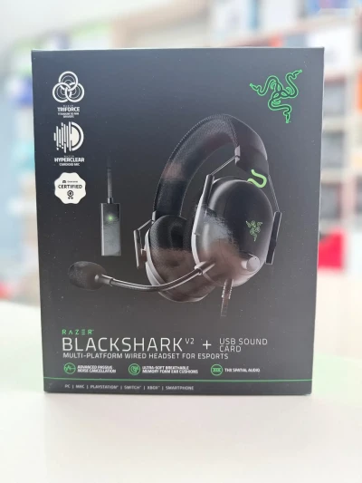 Наушники Razer Blackshark V2 + USB Sound Card