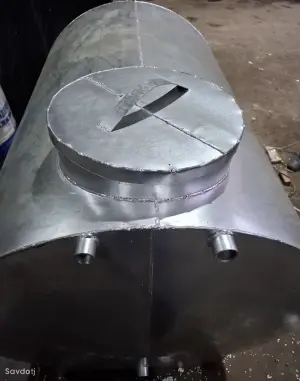 Бочка из оцинкованный стали 1000л