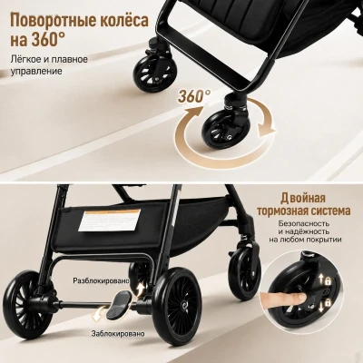 Легкая складная коляска — миниатюра 4