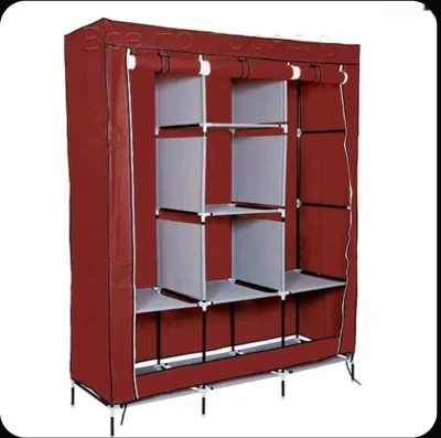Тканевый складной разборный мягкий сборный шкаф из ткани, 175х130х45 см