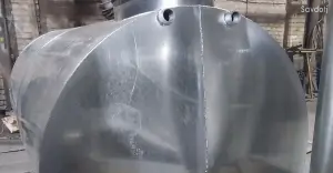 Бочка из оцинкованный стали 3000л, т/л 2.2мм