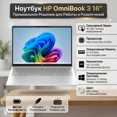 Ноутбуки HP OmniBook 3 сенсорный IPS