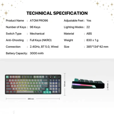Игровая клавиатура Fantech ATOM PRO96 MK914