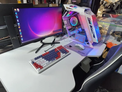 Игровой Персональный Компьютер Asus ROg White Core i5 VGA 6GB для CS-GO2 — миниатюра 1