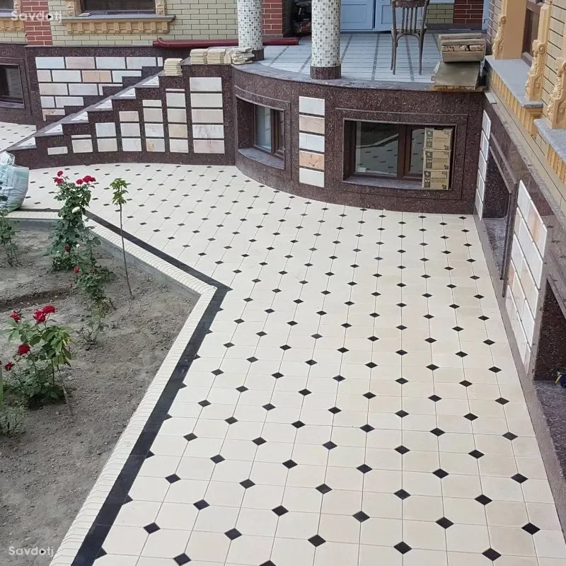 Укладка тротуарной плитки