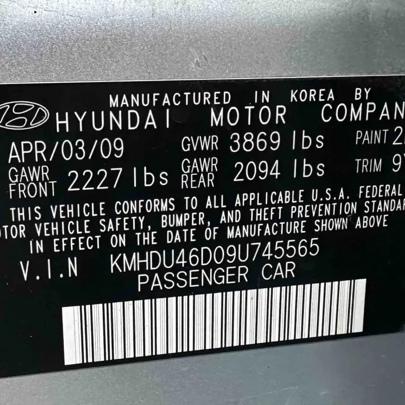 Hyundai Avante 2009
