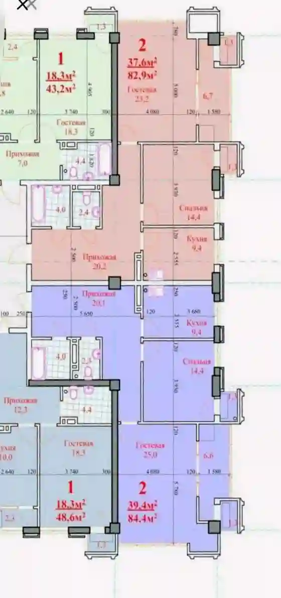 1-к квартира, 10 этаж, 86 м², Исмоил Сомони