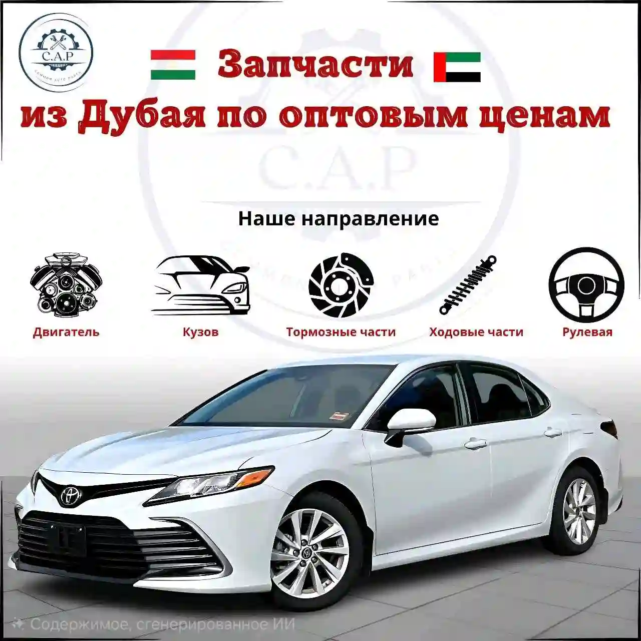 запчасти из Дубая по оптовым ценам с доставкой 