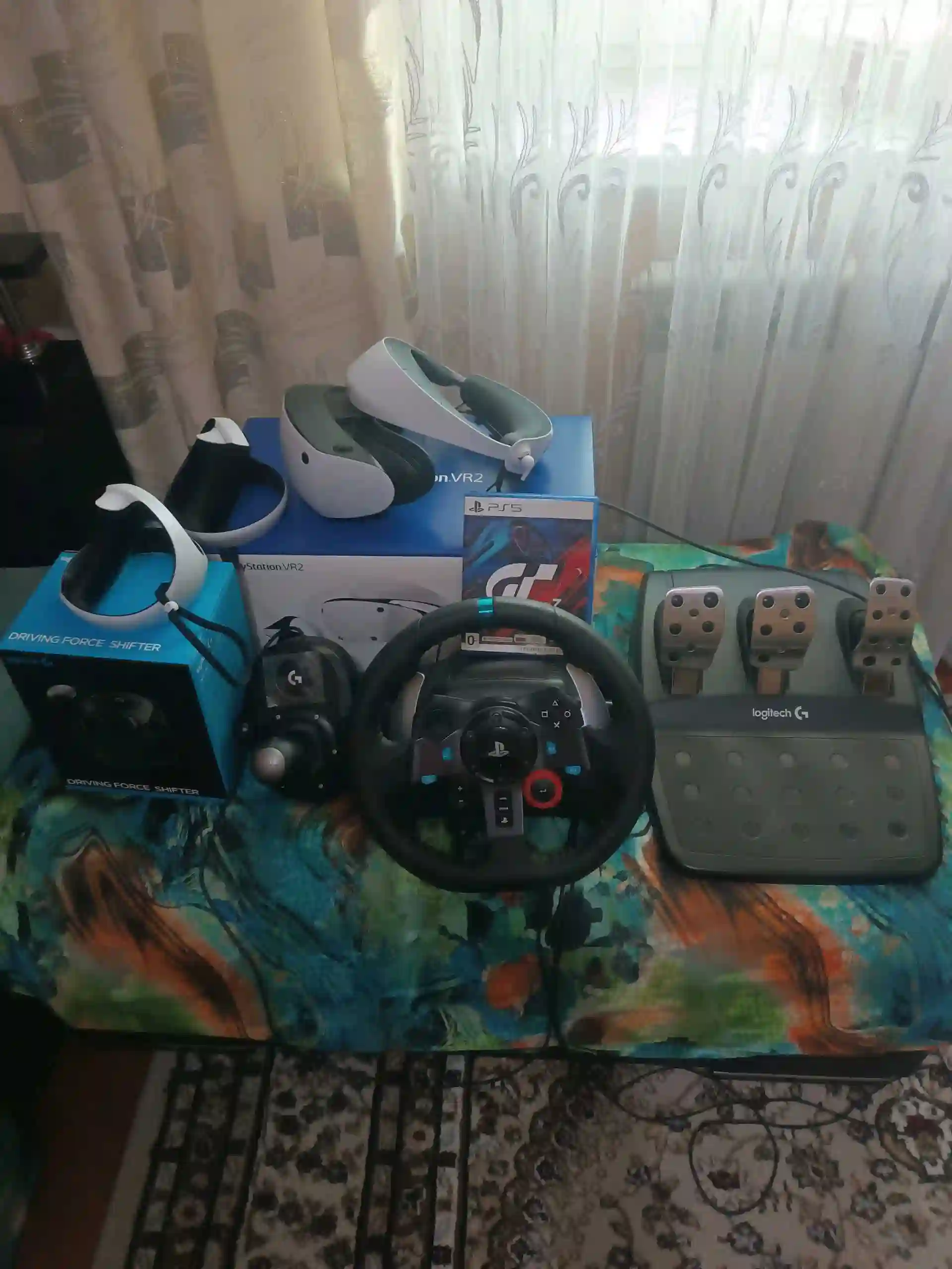 PSVR2+Logitech G29+Shifter+GT 7 VR — миниатюра 2