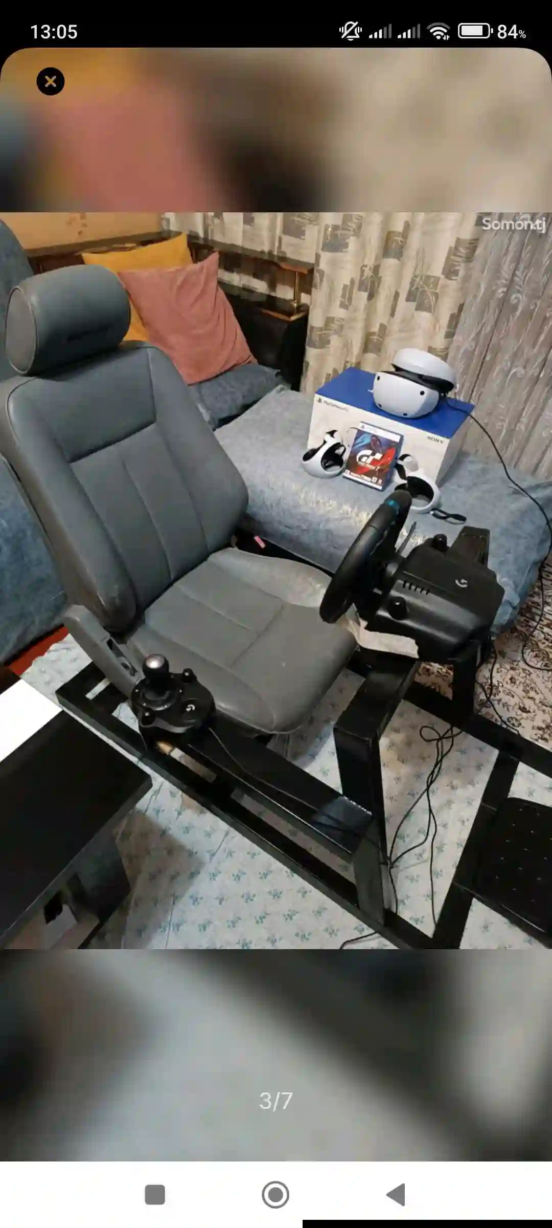 Кокпит+ Logitech g29+Shifter+PSVR2+GT7