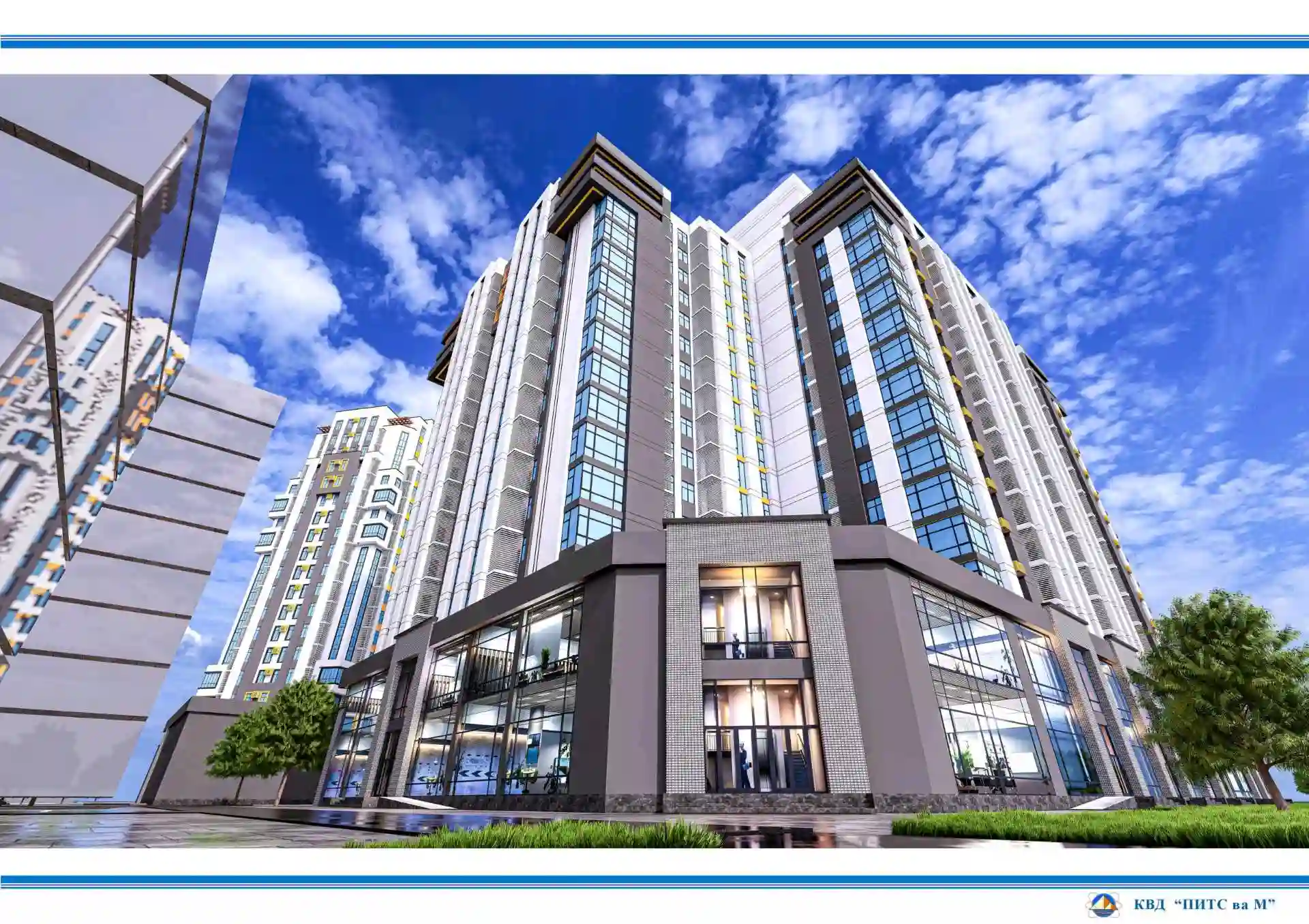 1-к квартира, 16 этаж, 61 м², Фирдавси