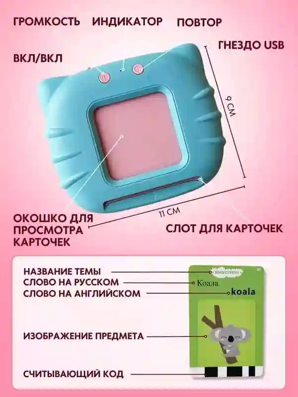 Развивающий детский планшет для изучение русско - — миниатюра 6
