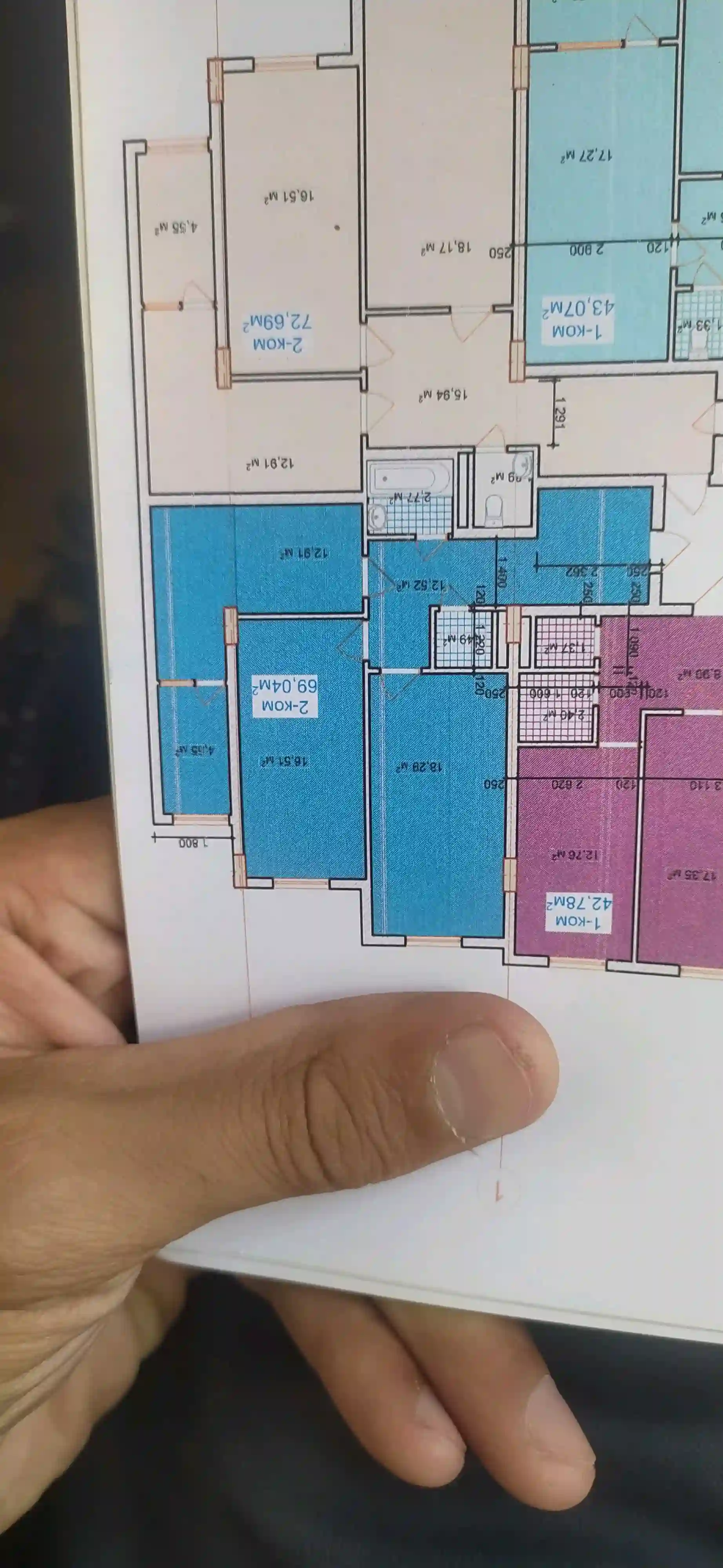 2-к квартира, 4 этаж, 69 м², Ленский