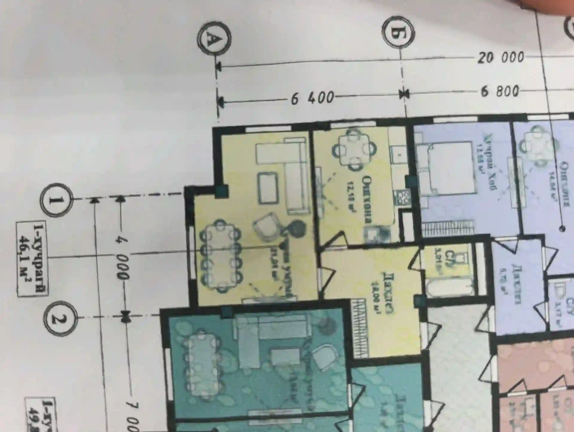 1-к квартира, 14 этаж, 46 м², Рудаки — миниатюра 2