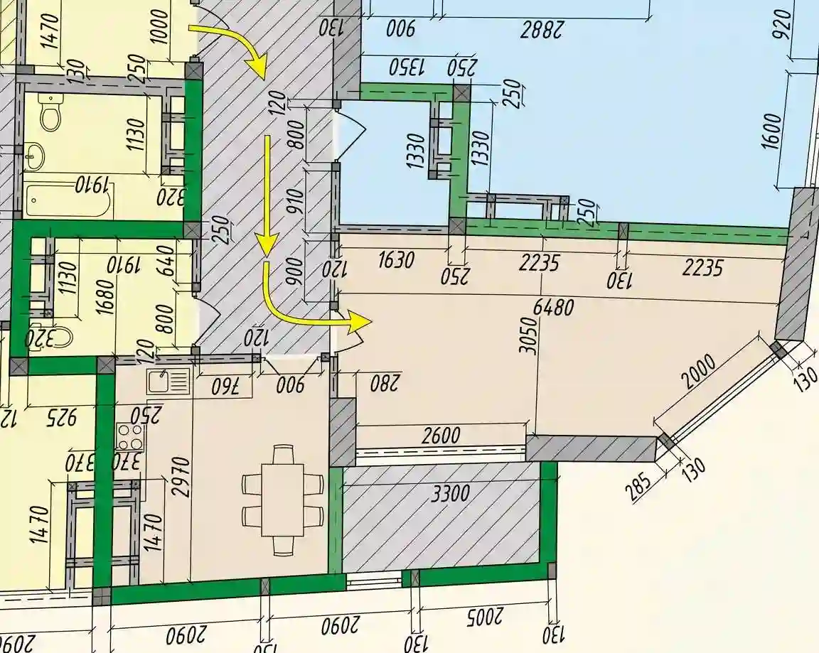 1-к квартира, 14 этаж, 50 м², Сино