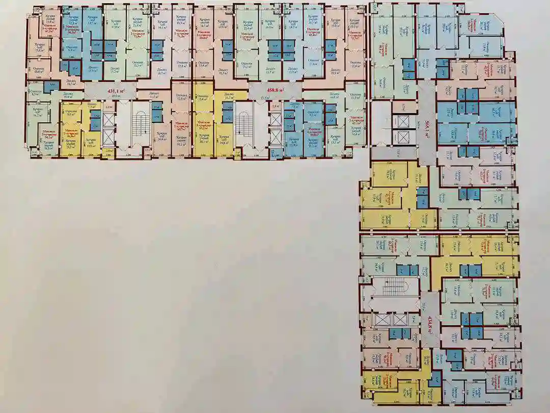 2-к квартира, 4 этаж, 61 м², rudaki — миниатюра 1
