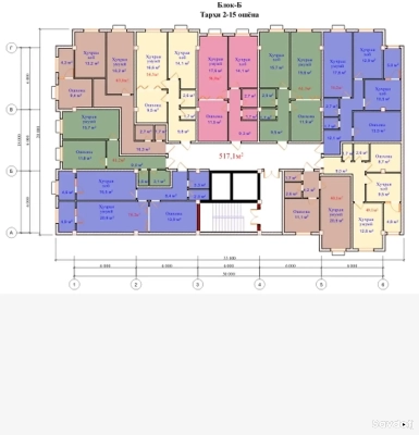 1-комн. квартира, 11 этаж, 49 м², Рудаки назди бозор — миниатюра 2