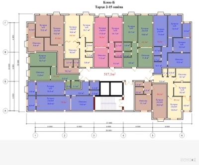 1-комн. квартира, 8 этаж, 41 м², Рудаки — миниатюра 2