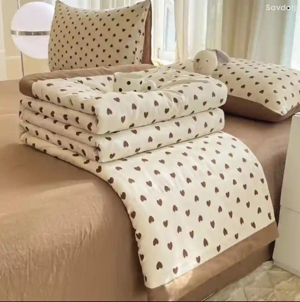 Постельное бельё с летним одеялом хб