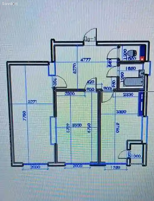 2-к квартира, 5 этаж, 85 м², Профсоюз, Ёвар