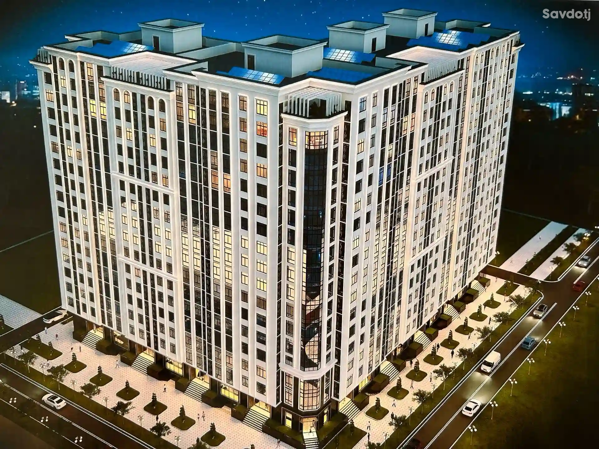 2-к квартира, 15 этаж, 53 м², Рудаки