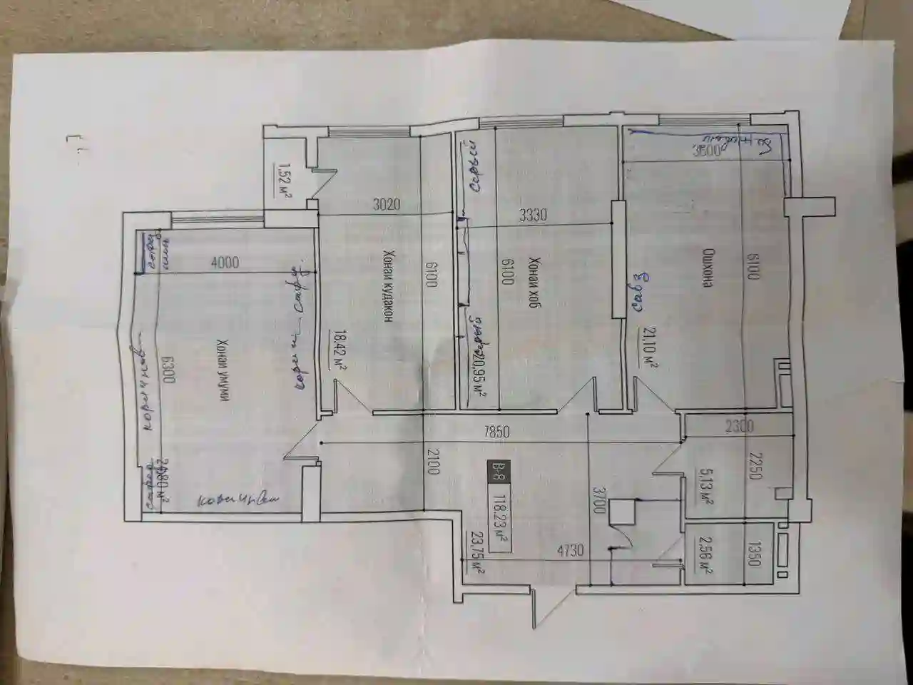 3-к квартира, 18 этаж, 117 м², И Сомони — миниатюра 8