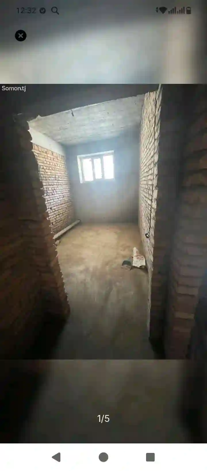2-к квартира, Цокольный этаж, 38 м², шарора