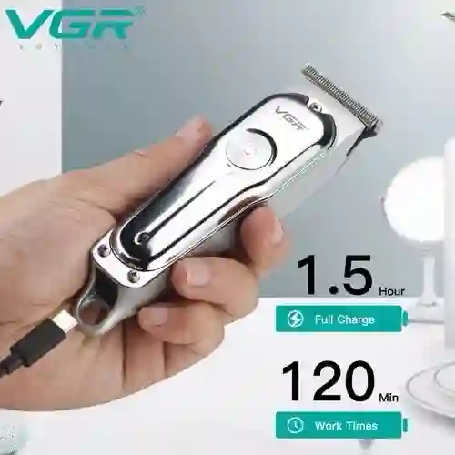 Триммери касбӣ барои риш ва соч VGR V-071