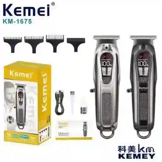 Машинкаи касбии Kemei KM-1675 барои ороиши соч
