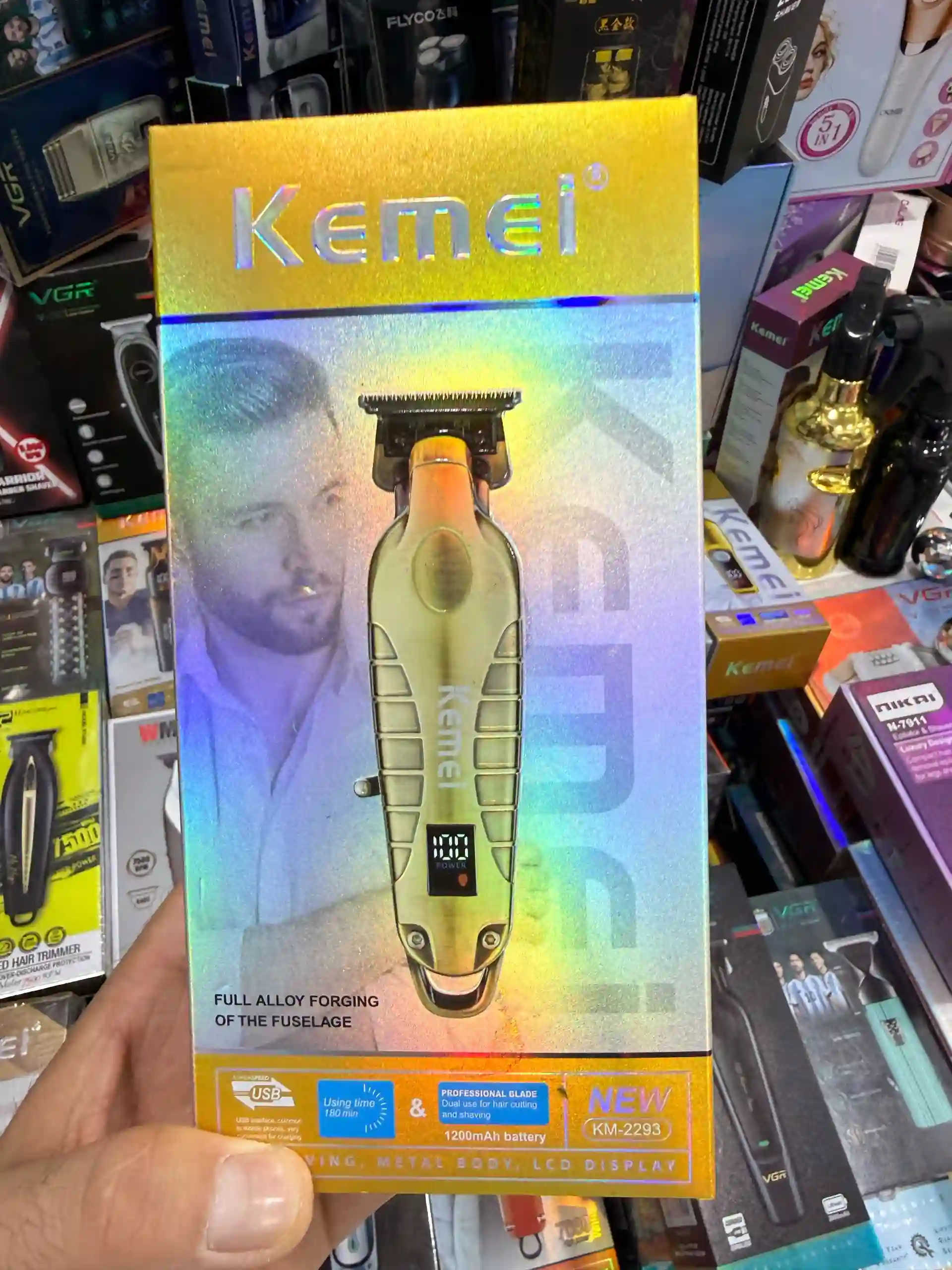 Триммер ва машинкаи касбӣ Kemei KM-2293 (Original) — миниатюра 7