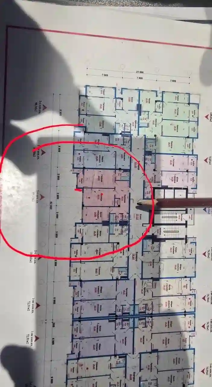 2-к квартира, 10 этаж, 89 м², фирдавси — миниатюра 1