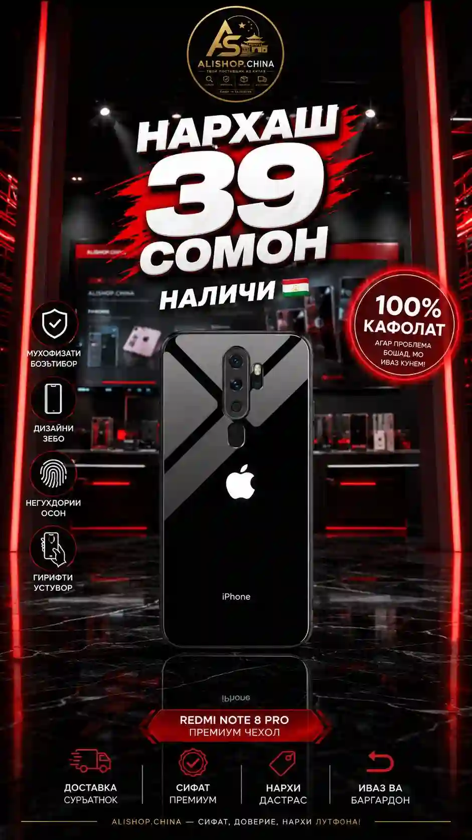 Чехол от Redmi note 8 pro