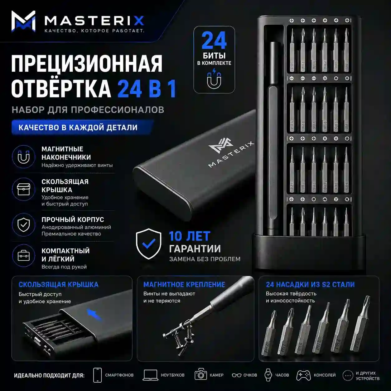 Набор отвёрток 24 в 1