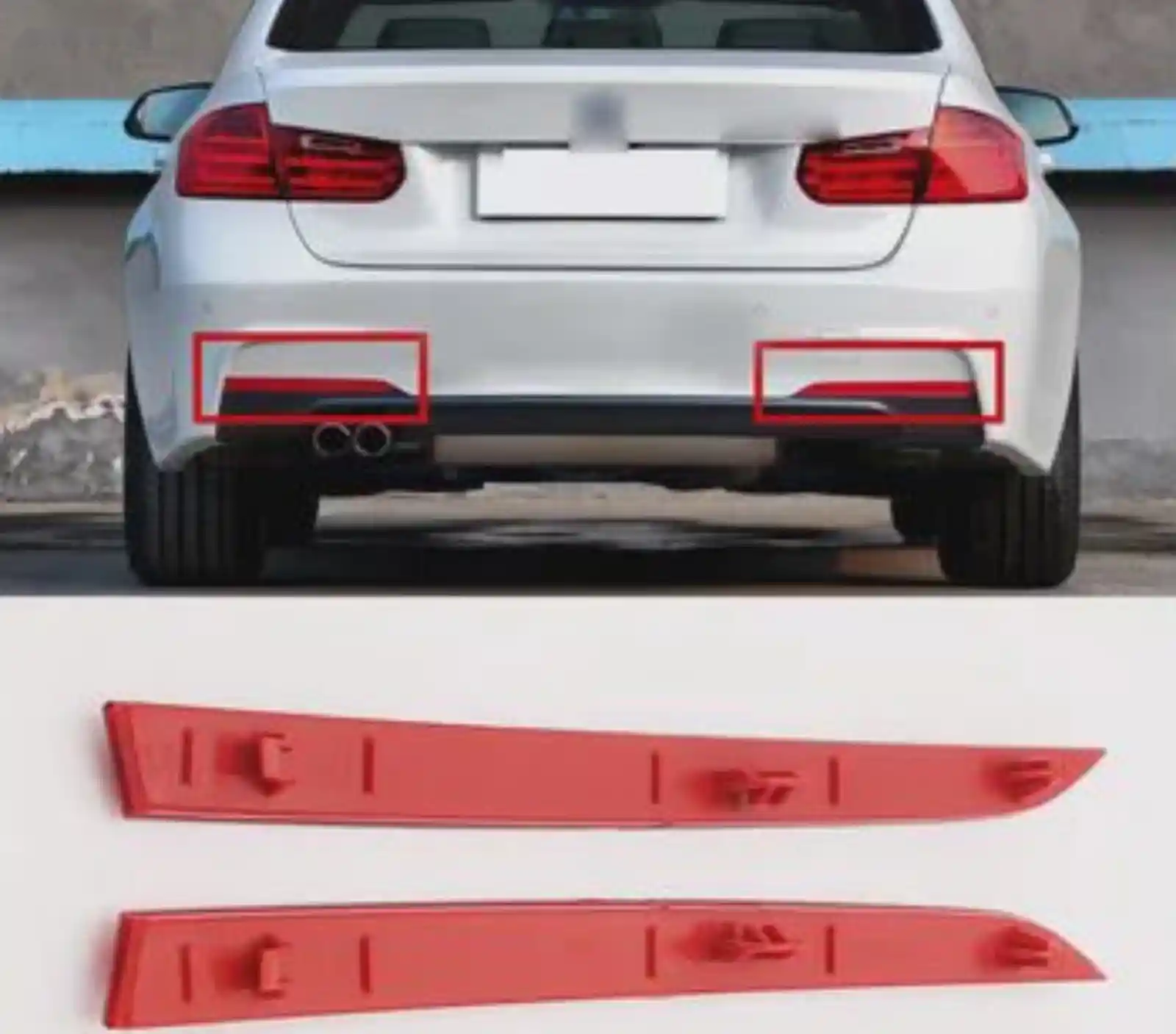 Отражатель заднего бампера BMW F30 M — миниатюра 1