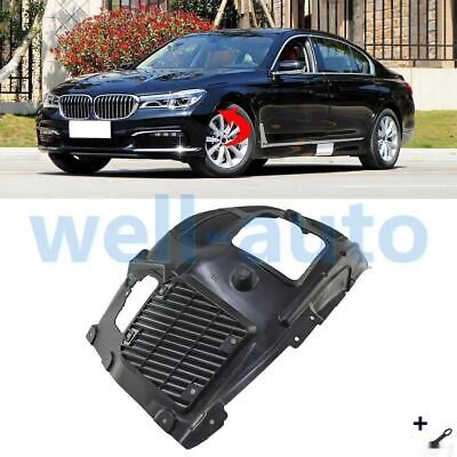 Подкрылник передний правый левый BMW G11 G12 — миниатюра 1