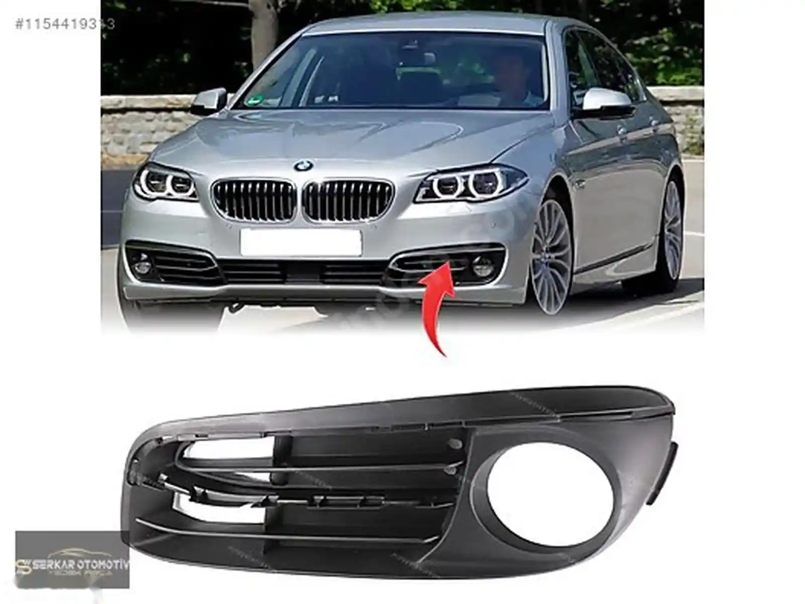 Решётка бампера BMW F10 Luxury — миниатюра 1