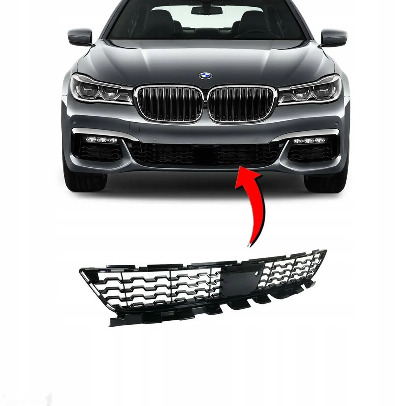 Решетка бампера на BMW G11 M — миниатюра 1