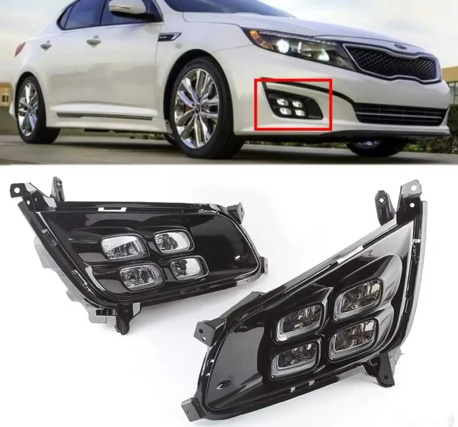 Галоген противотуманный фар Kia k5 optima — миниатюра 1